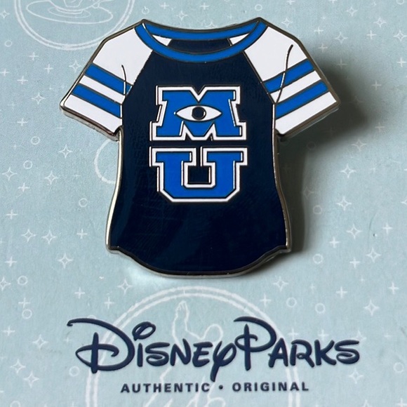 Disney Parks Monsters University T-Shirt Pin - Picture 1 of 3